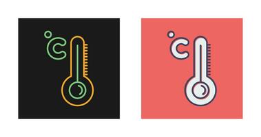 ícone de vetor de alta temperatura