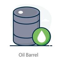 barril de óleo e combustível vetor