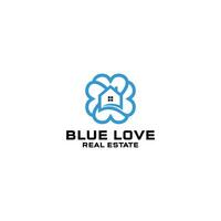 azul amor real Estado logotipo Projeto vetor
