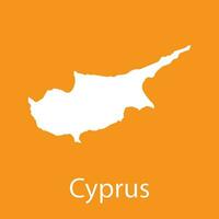 Chipre ilha mapa ícone vetor