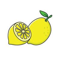 fresco limão Projeto. saudável fruta placa e símbolo. vetor