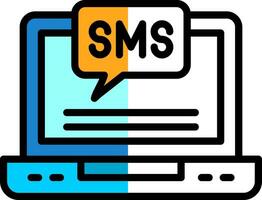 design de ícone de vetor de sms