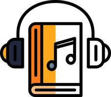 audio livro vetor ícone Projeto