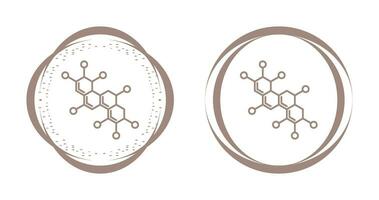 ícone de vetor de molécula