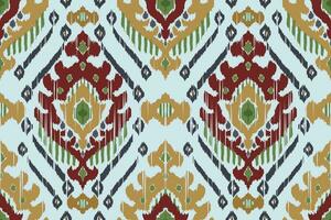 bordado paisley ikat em background.geometric étnica oriental sem costura padrão tradicional. asteca estilo abstrato vector illustration.design para textura, tecido, roupas, embrulho, tapete, impressão.