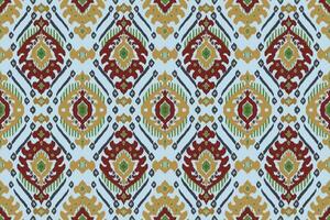 bordado paisley ikat em background.geometric étnica oriental sem costura padrão tradicional. asteca estilo abstrato vector illustration.design para textura, tecido, roupas, embrulho, tapete, impressão.