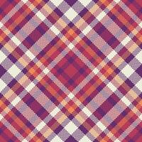 vetor padronizar tartan do têxtil xadrez fundo com uma desatado textura Verifica tecido.