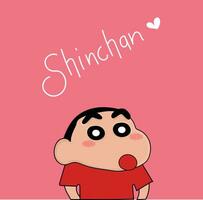 shinchan mão desenhado ilustração vetor