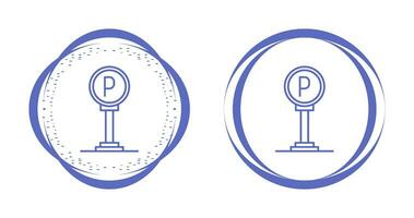 ícone de vetor de sinal de estacionamento