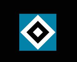 Hamburger sv clube símbolo logotipo futebol Bundesliga Alemanha abstrato Projeto vetor ilustração com Preto fundo