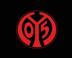 Mainz 05 clube símbolo logotipo futebol Bundesliga Alemanha abstrato Projeto vetor ilustração com Preto fundo