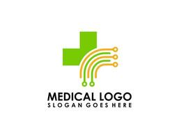 Modelo de design de logotipo de farmácia médica. - ilustrador vetorial vetor