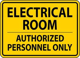 aviso prévio placa elétrico quarto - autorizado pessoal só vetor