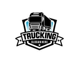 caminhão reboque logotipo vetor