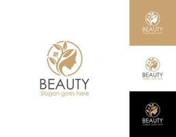 vetor logotipo e branding Projeto modelos dentro mínimo estilo, para beleza Centro, moda estúdio, corte de cabelo salão e cosméticos - fêmea retrato, lindo mulher face