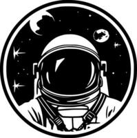 astronauta, minimalista e simples silhueta - vetor ilustração