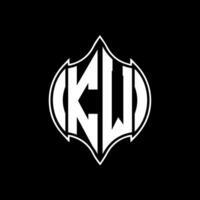 kw carta logotipo Projeto. kw criativo monograma iniciais carta logotipo conceito. kw único moderno plano abstrato vetor carta logotipo Projeto.