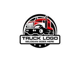 caminhão caminhões companhia transporte logotipo ilustração vetor