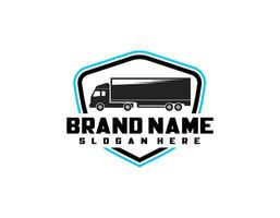 caminhão silhueta abstrato logotipo modelo vetor adequado para logístico ou automotivo caminhão serviço companhia
