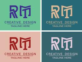 moderno elegante criativo rm ou Sr logotipo Projeto e modelo vetor ilustração.