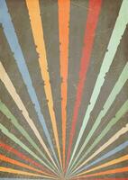 linha dentro estilo do clássico dos anos 70 vintage retro raios background.abstract retrô, raio de sol, geométrico padrão, funky hippie, clássico vintage retro raios fundo. vetor
