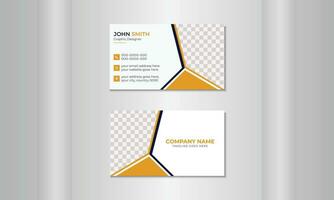 lindo o negócio cartões com a da empresa logotipo dentro uma minimalista e moderno layout. vetor