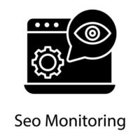 seo e desenvolvimento plano ícone vetor