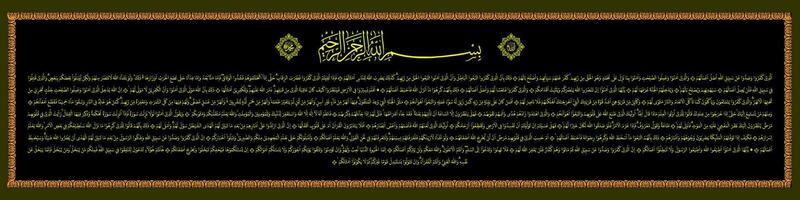árabe caligrafia fundo do surata Maomé 1-38 que significa Essa quem descrer e impedir pessoas a partir de a caminho do alá, Alá apaga todos seus atos vetor
