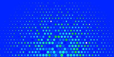 fundo vector azul, verde claro com círculos. ilustração abstrata moderna com formas coloridas de círculo. design para seus comerciais.