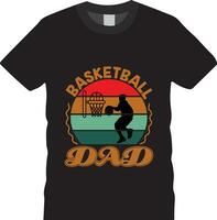 vintage basquetebol t camisa Projeto vetor