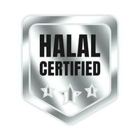 halal certificado crachá Projeto vetor, halal Comida produtos carimbo, autorizado halal Comida e beber fita carimbo rótulo vetor