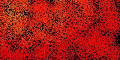 textura vector laranja escuro com formas de memphis.