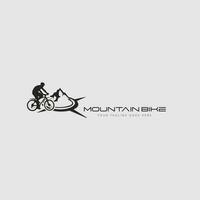 vetor de logotipo de mountain bike