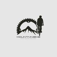 vetor de logotipo de mountain bike