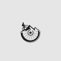 logotipo de mountain bike vetor
