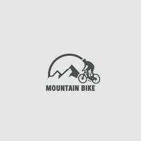 logotipo de mountain bike vetor