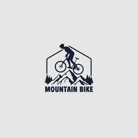 logotipo de mountain bike vetor