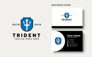 inspiração para o design do logotipo trident vetor