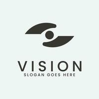 visão logotipo vetor ilustração Projeto