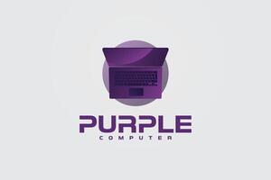computador fazer compras logotipo e ícone vetor