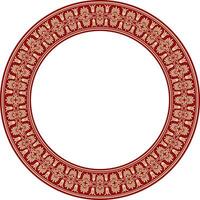 vetor vermelho com Preto volta enfeite anel do antigo Grécia. clássico padronizar quadro, Armação fronteira romano Império.
