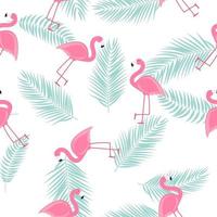 ilustração em vetor flamingo sem costura fofa