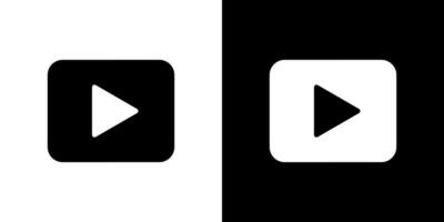 vídeo conteúdo ícone vetor dentro plano estilo. jogar videos placa símbolo