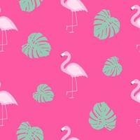 ilustração em vetor flamingo sem costura fofa