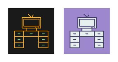 aparelho de televisão com ícone vetorial vetor