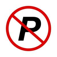 não estacionamento placa. restrito estacionamento área. bicicleta estacionamento não permitido. vetor. vetor