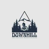 vetor de logotipo de mountain bike