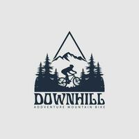 vetor de logotipo de mountain bike