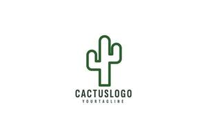 cacto logotipo vetor ícone ilustração