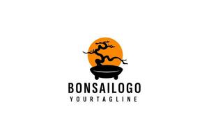 bonsai logotipo vetor ícone ilustração